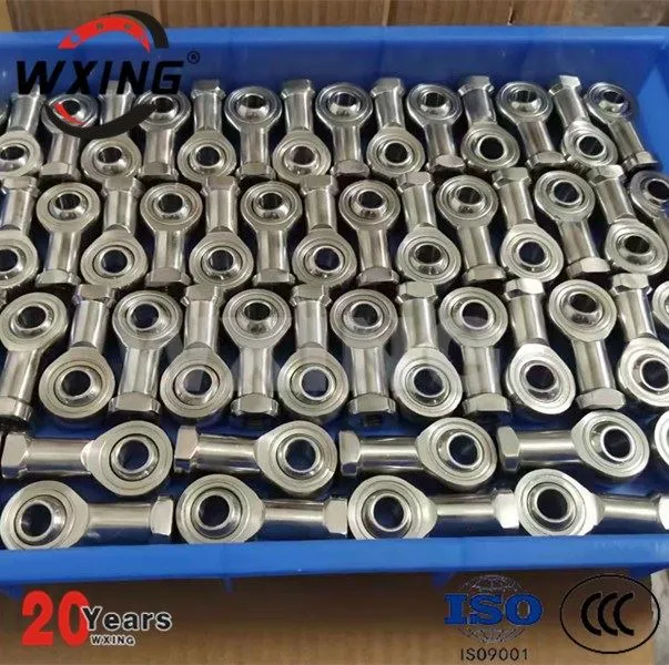 POS12L Ľavý závit Vonkajší oceľový koniec tyče 12 mm otvor M12 x 1,75 závit