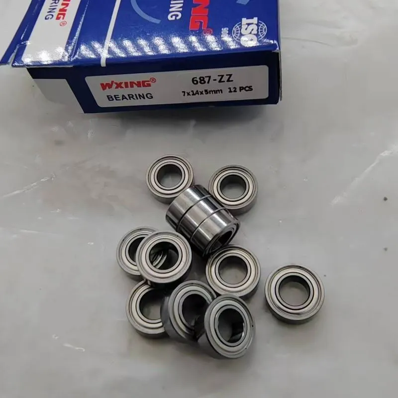 687-Guľkové ložiská ZZ s hlbokými drážkami